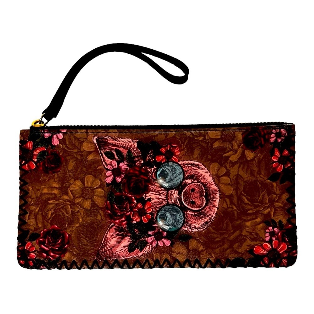 NWOT cute hippie pig wallet